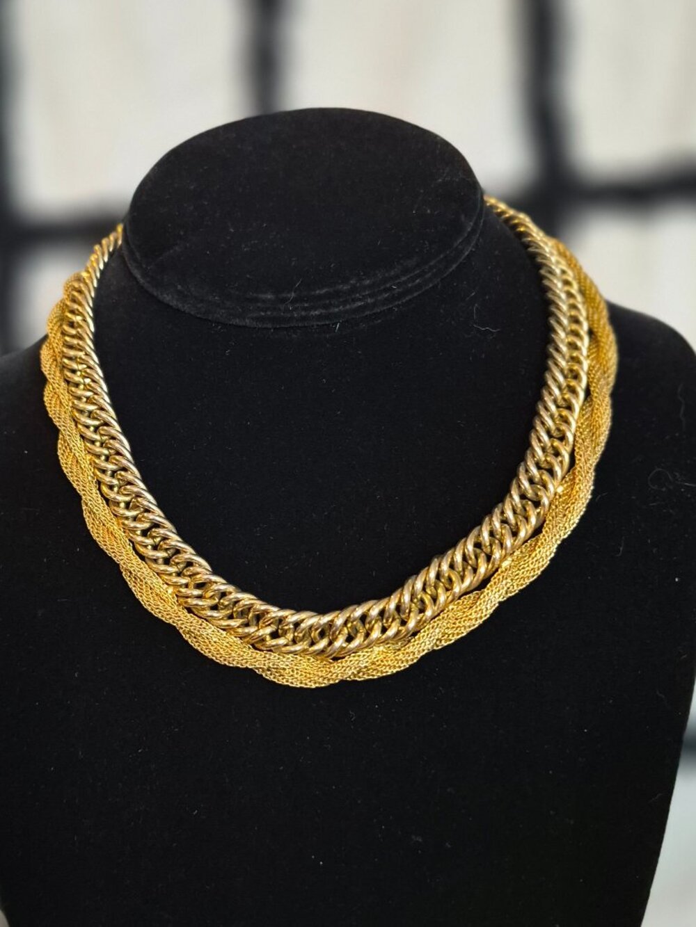 Vintage Hobo Double Gold Rope Chain